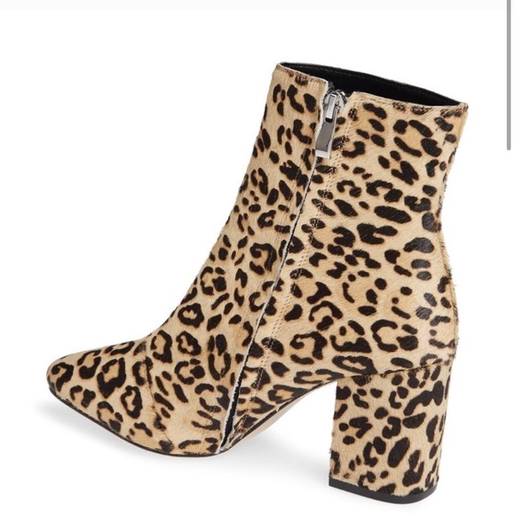 NEW Nordstrom Halogen Leopard Print Booties - Picture 2 of 5